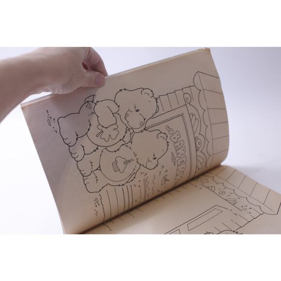 Care Bears, Coloring Book, 1980s, Cover Damage, Happy House Books Uncolored, Col - Picture 4 of 5